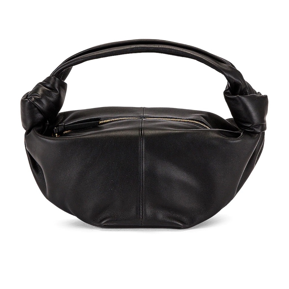 Bottega Veneta Double Knot Black Leather Purse
